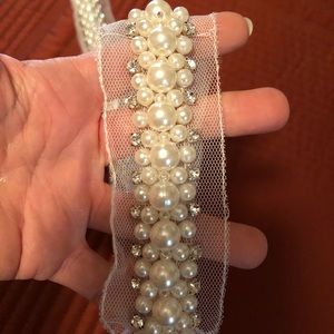 Pearl Beaded Bridal Sash